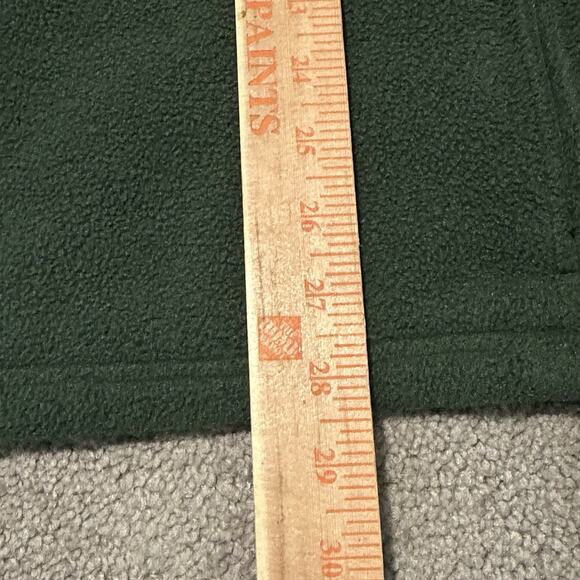 L.L. Bean Men 2XL Fleece Jacket Full-Zip Pockets Green Polartec Vintage - Picture 10 of 10